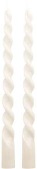 Trendhopper Dinerkaars Twirl ivoor set van 2 Wit - - Breedte: