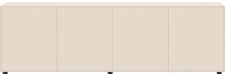Trendhopper Dressoir Moiano beige 200 cm - - Breedte: 200.00 cm