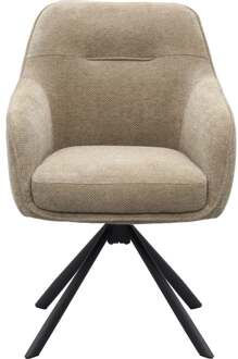 Trendhopper Eetkamerstoel Avio Taupe - - Breedte: 59.00 cm