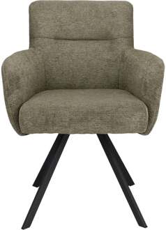 Trendhopper Eetkamerstoel Kaira Hunter vast - - Breedte: 60.00 cm