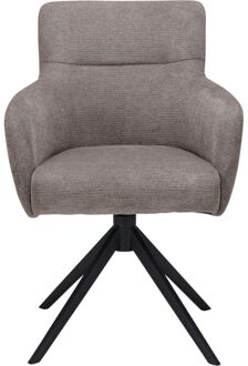 Trendhopper Eetkamerstoel Kaira Liver draaibaar - - Breedte: 60.00 cm