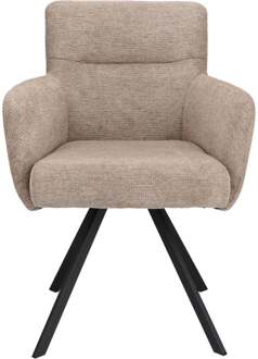 Trendhopper Eetkamerstoel Kaira Liver vast - - Breedte: 60.00 cm