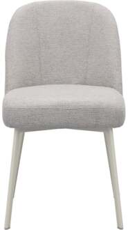 Trendhopper Eetkamerstoel Luson Madrid Ash grey met beige poot - - Breedte: 50.00 cm