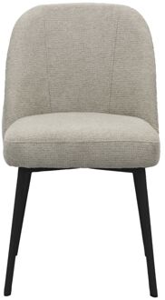 Trendhopper Eetkamerstoel Luson Madrid Desert met zwarte poot - - Breedte: 50.00 cm