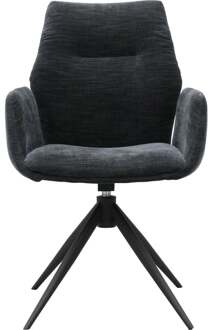 Trendhopper Eetkamerstoel Pula Black - - Breedte: 55.50 cm