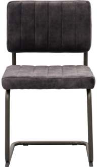 Trendhopper Eetkamerstoel Quilly Anthracite Grijs - - Breedte: 50.00 cm