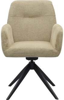 Trendhopper Eetkamerstoel Rodi Taupe - - Breedte: 57.50 cm