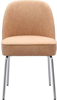 Trendhopper Eetkamerstoel Vogue Gear Powder met chromen poten - - Breedte: 50.00 cm
