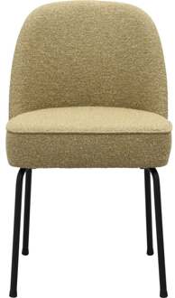 Trendhopper Eetkamerstoel Vogue Lima Curry met zwarte poten - - Breedte: 50.00 cm