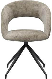 Trendhopper Eetkamerstoel Yuna Movie Taupe - - Breedte: 58.00 cm