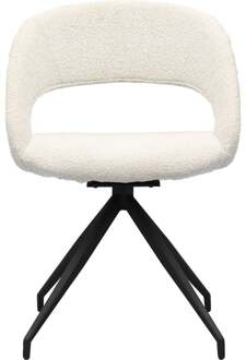Trendhopper Eetkamerstoel Yuna Touch Pearl - - Breedte: 58.00 cm