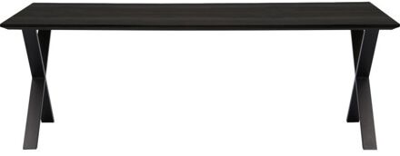 Trendhopper Eettafel Kolt X poot - 220x100 - Old piano - - Breedte: 160.00 cm