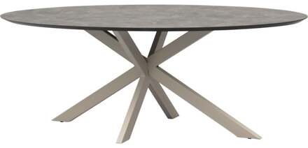 Trendhopper Eettafel Luna Ovaal Multi - - Breedte: