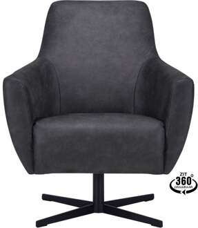 Trendhopper Fauteuil Helin Bull Antraciet - - Breedte: 72.00 cm