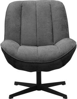 Trendhopper Fauteuil Zala Antraciet - - Breedte: 70.00 cm