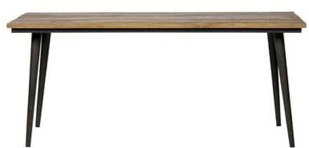 Trendhopper Guild Eettafel - 220 x 90 cm - Bruin Bruin, Zwart