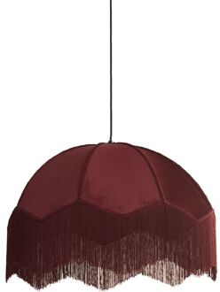 Trendhopper Hanglamp Malagia Velvet Bordeaux 50cm - - Breedte: 50.00 cm