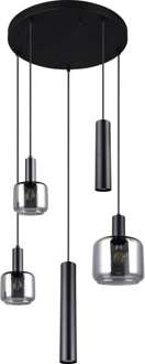 Trendhopper Hanglamp Metaro 5 lichts rond - - Breedte: