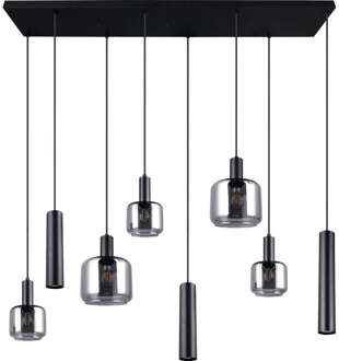 Trendhopper Hanglamp Metaro 8 lichts - - Breedte: 118.00 cm