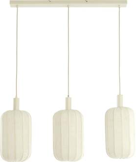 Trendhopper Hanglamp Tulsa 3-lichts Creme - - Breedte: 80.00 cm