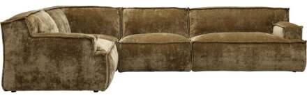 Trendhopper Hoekbank Barletta Levis Army links - - Breedte: 343.00 cm