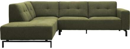 Trendhopper Hoekbank Viborg Nero Forest links - - Breedte: 267.00 cm