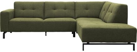 Trendhopper Hoekbank Viborg Nero Forest rechts - - Breedte: 267.00 cm