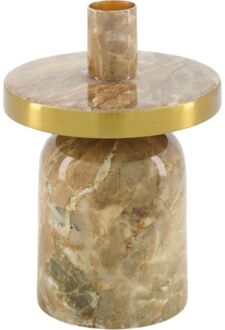 Trendhopper Kaarsenstandaard Marble bruin 10cm - - Breedte: 10.00 cm