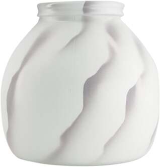 Trendhopper Kandelaar Bink gerecycled glas 20cm hoog Grijs - - Breedte: 21.00 cm