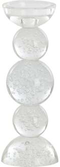 Trendhopper Kandelaar Itinga Glas Bubbel Clear 26,5 Cm - - Breedte: 10.00 cm