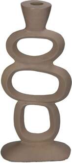 Trendhopper Kandelaar Organic Bruin - - Breedte: 7.00 cm
