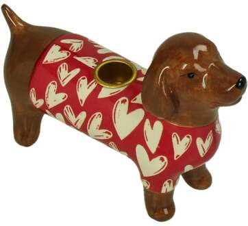 Trendhopper Kandelaar Teckel - - Breedte: 7.00 cm