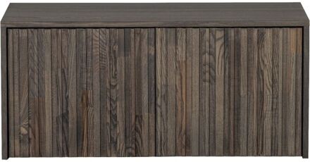 Trendhopper Kistbank Gravure New Essen Espresso - - Breedte: 88.00 cm