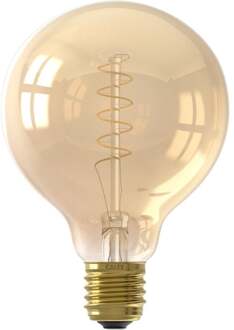 Trendhopper | LED filament | Grote fitting E27 | G95 | Globe | Goud | 3.8W