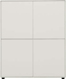 Trendhopper Opbergkast Moiano wit - - Breedte: 100.00 cm