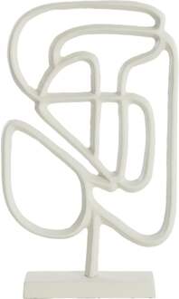 Trendhopper Ornament Goleza Creme 24X8X39 Cm - - Breedte: 24.00 cm