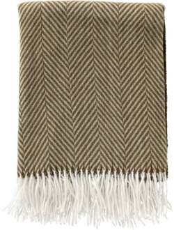 Trendhopper Plaid Josefien 140x180 cm Military Olive - - Breedte: 180.00 cm