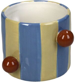 Trendhopper Pot Kenji Blauw - - Breedte: 14.50 cm