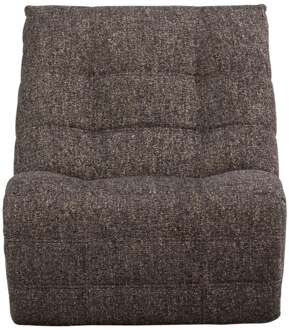 Trendhopper Relaxfauteuil Humla Antraciet/Bruin melange - - Breedte: 98.00 cm