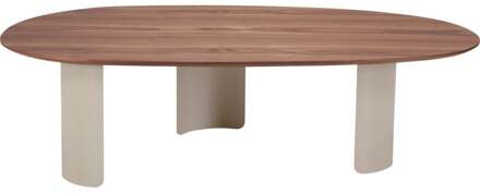 Trendhopper Salontafel Sakana groot Beige - - Breedte: 124.00 cm