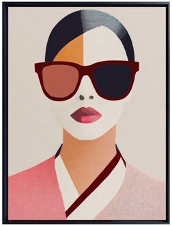 Trendhopper Schilderij Boston 60x80 cm - - Breedte: 60.00 cm