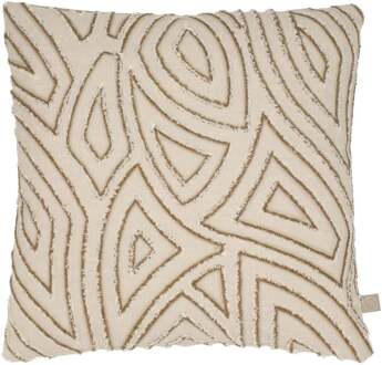 Trendhopper Sierkussen Elena 45x45 cm Natural - - Breedte: 45.00 cm