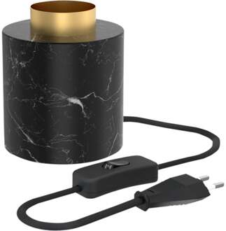 Trendhopper Tafellamp Zwart - Marmer - 9x9x9cm (BxHxD)