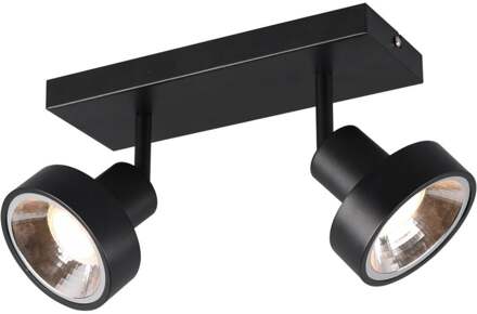 Trendhopper TRIO, Spot, Leon 2xGU10, max.35,0 W SMD Armatuur: Metaal, mat zwart L:28,0cm, L:16,0cm, H:19,3cm Zonder lichtbron