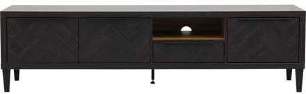 Trendhopper Tv-meubel Gaya Large Zwart - - Breedte: 192.00 cm