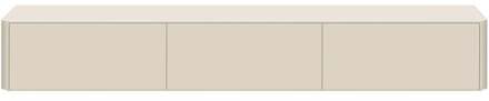 Trendhopper Tv-meubel Moiano afgerond beige 270 cm - - Breedte: 270.00 cm