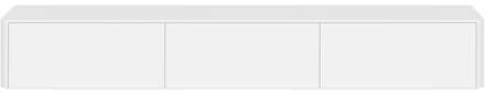 Trendhopper Tv-meubel Moiano afgerond wit 270 cm - - Breedte: 270.00 cm