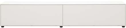 Trendhopper Tv-meubel Moiano wit 200 cm - - Breedte: 200.00 cm