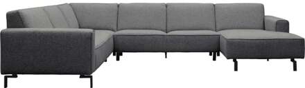 Trendhopper U-bank Vik Nero Grey links - - Breedte: 343.00 cm