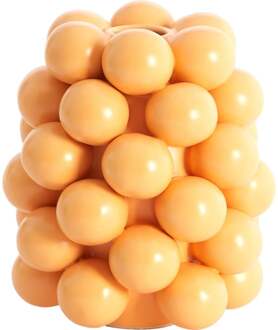 Trendhopper Vaas Boyang Ceramics Mat Licht oranje17,5 Cm - - Breedte: 14.00 cm